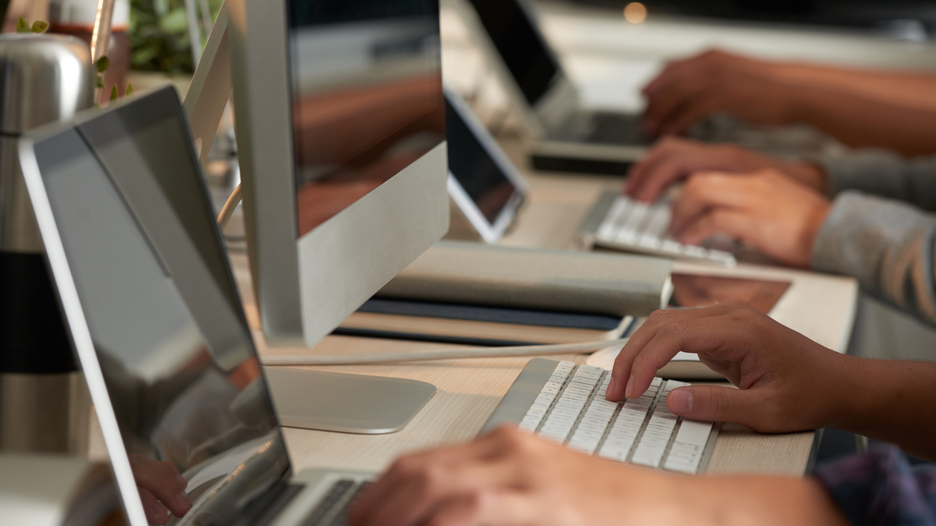 Multiple computers in an office